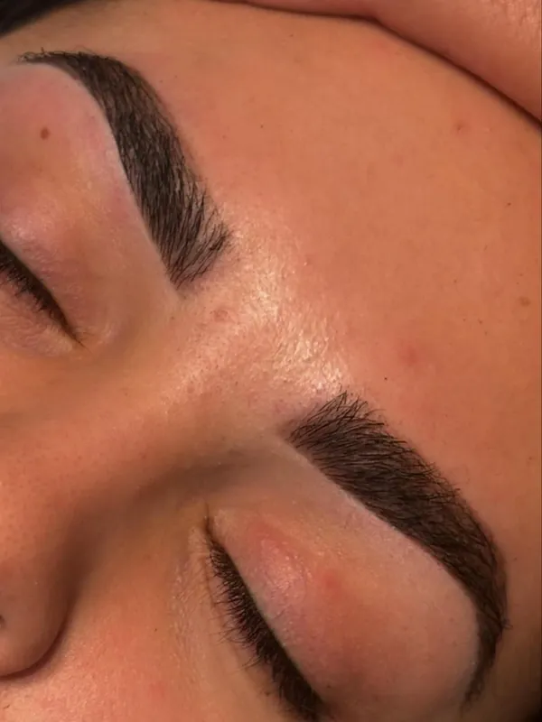 Tinte de cejas, resultado